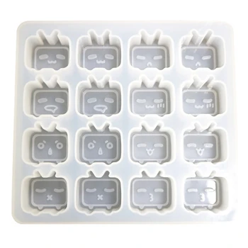 

DIY Crystal Epoxy Mirror Scrub Retro Small TV Silicone Mould Handmade Jewelry Silicon Mould