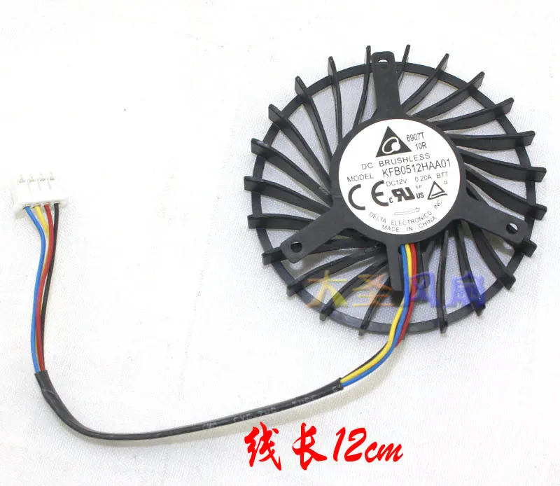 Для FirePro W7100 KFB0512HAA01 DC12V 0.20A диаметр 56 мм шаг 39 мм графика охлаждение для видеокарты вентилятор