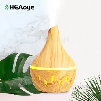 

Hollow light USB Wood Grain Essential Oil Diffuser Ultrasonic Air Humidifier Household Aroma Diffuser Aromatherapy Mist Maker