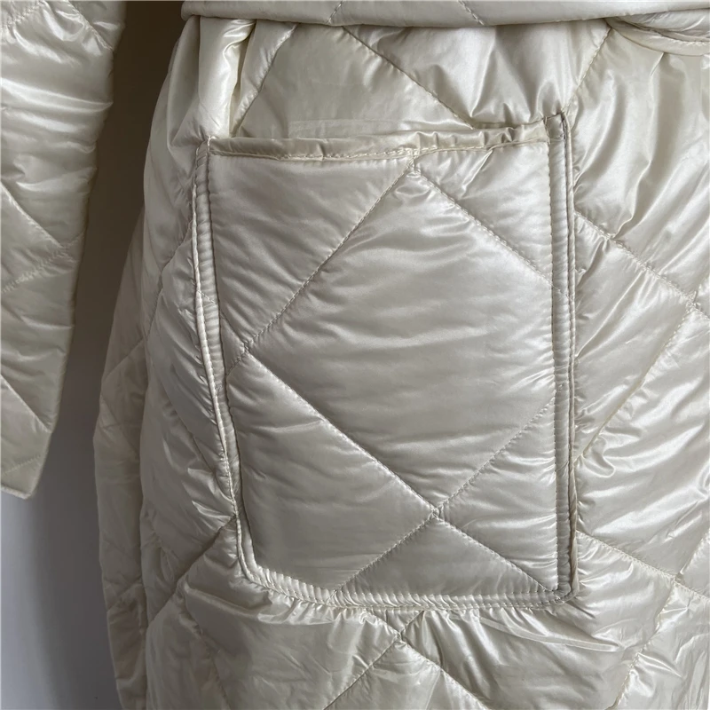 RUGOD X-Long теплая зимняя женская одежда, однотонное женское пальто с широкой талией, толстое хлопковое Женское пальто на молнии, doudoune femme hiver