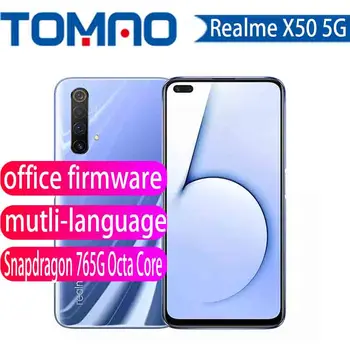 

In Stock realme X50 5G Mobile Phone 6.57" 8GB+128GB Snapdragon 765G Android 10 Camera 64MP Flash Charge 4200mAh NFC Smartphone