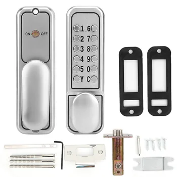 

Zinc Alloy Mechanical Digital Door Lock Set Waterproof Keyless Entry Home Office Safety Door Keypad Lock