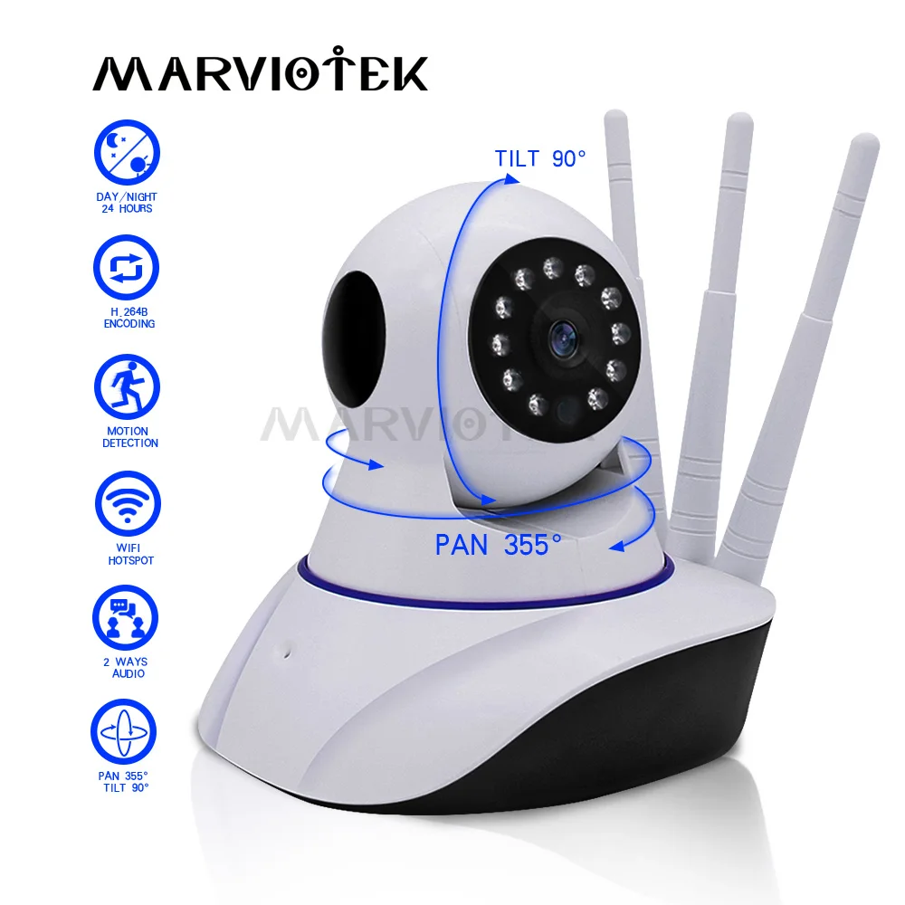 Беспроводная ip камера 720P Wi Fi Сетевая видеонаблюдения CCTV 960P мини ночного видения HD