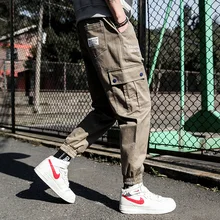Мужская Уличная одежда, брюки-карго с цветными блоками,, хип-хоп комбинезоны, мужские модные спортивные штаны, мешковатые штаны для бега, повседневные брюки для мужчин