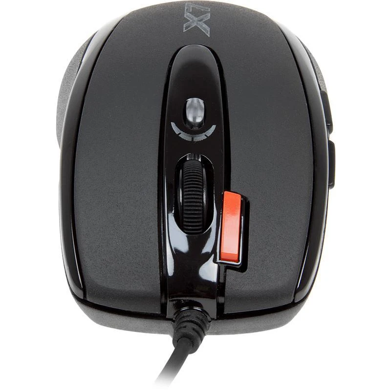 Мышь A4 X-718BK черный оптическая(3200dpi) USB1.1 игровая(6but