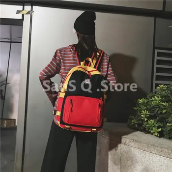 

Female 2019 High Quality Canvas Travel Backpack Women Mochila Feminina Sac A Dos Back Pack School Bags For Teenage Girl Rucksack