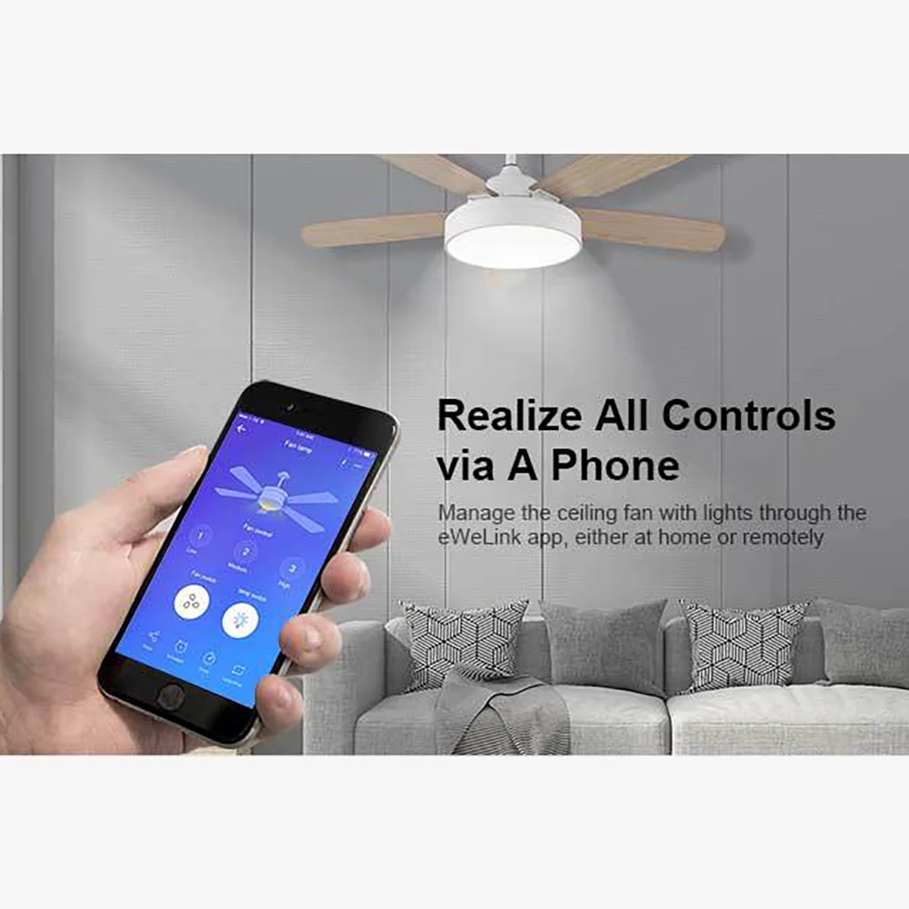 SONOFF IFan03 Wi-Fi потолочный вентилятор и световой контроллер Поддержка 433 МГц RF пульт дистанционного управления с помощью приложения Ewelink