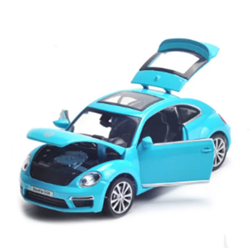 Двойные лошади, 1:32,, Volkswagen Beetle, литая под давлением модель автомобиля, игрушка, модель автомобиля, электронная машина, детские игрушки, подарок