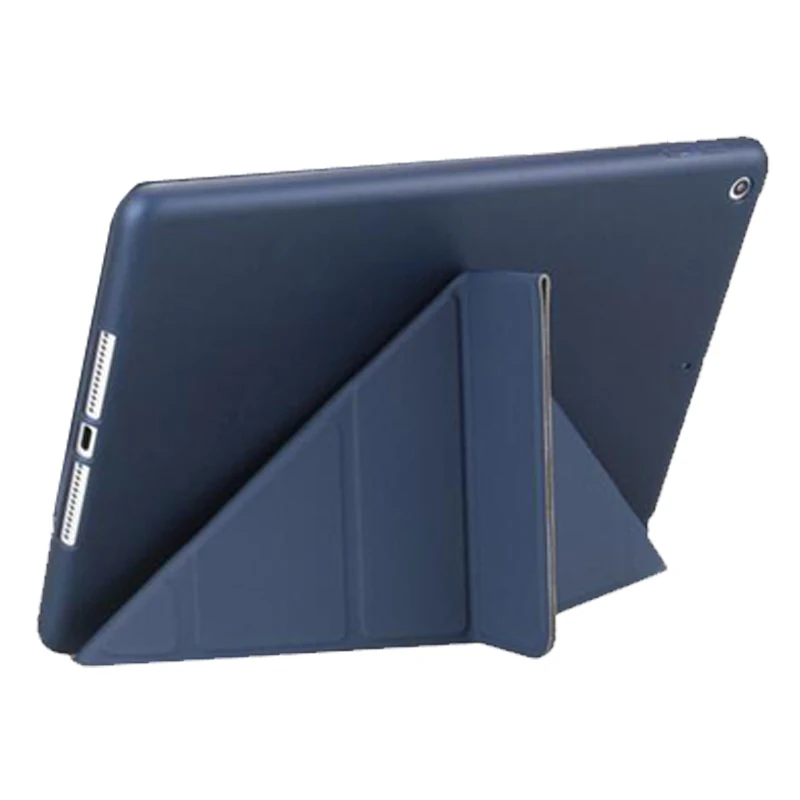 dark blue Чехол для iPad Air 1 iPad 5 9," A1474, A1475, A1476, ультратонкий из кожи ПУ и ТПУ Мягкий силиконовый чехол, умный чехол для автоматического сна/пробуждения - Цвет: dark blue