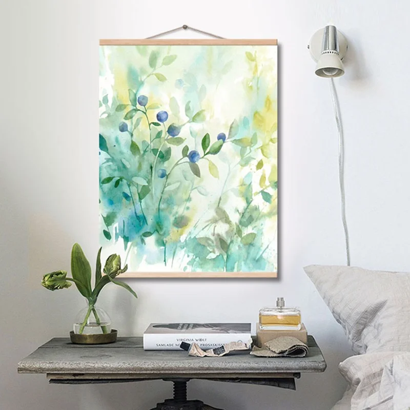 Wall Art Canvas Painting Spring Trees Sprouting Landscape Abstract Green Life Picture Artistic Home Decor For Living Room