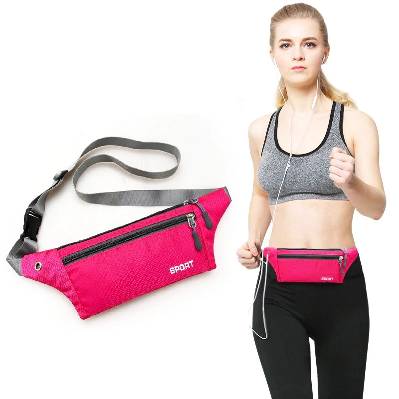 

Professional Waterproof Sports Chest Shoulder Bags Unisex Running Waist Bag Ultralight Zip Fanny Pack Workout cellphone pouch