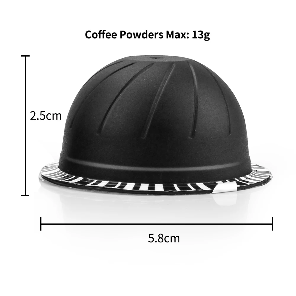 Nespresso Vertuoline молочная кофейная капсула чашка из нержавеющей стали с фольгой одноразовая кофейная капсула