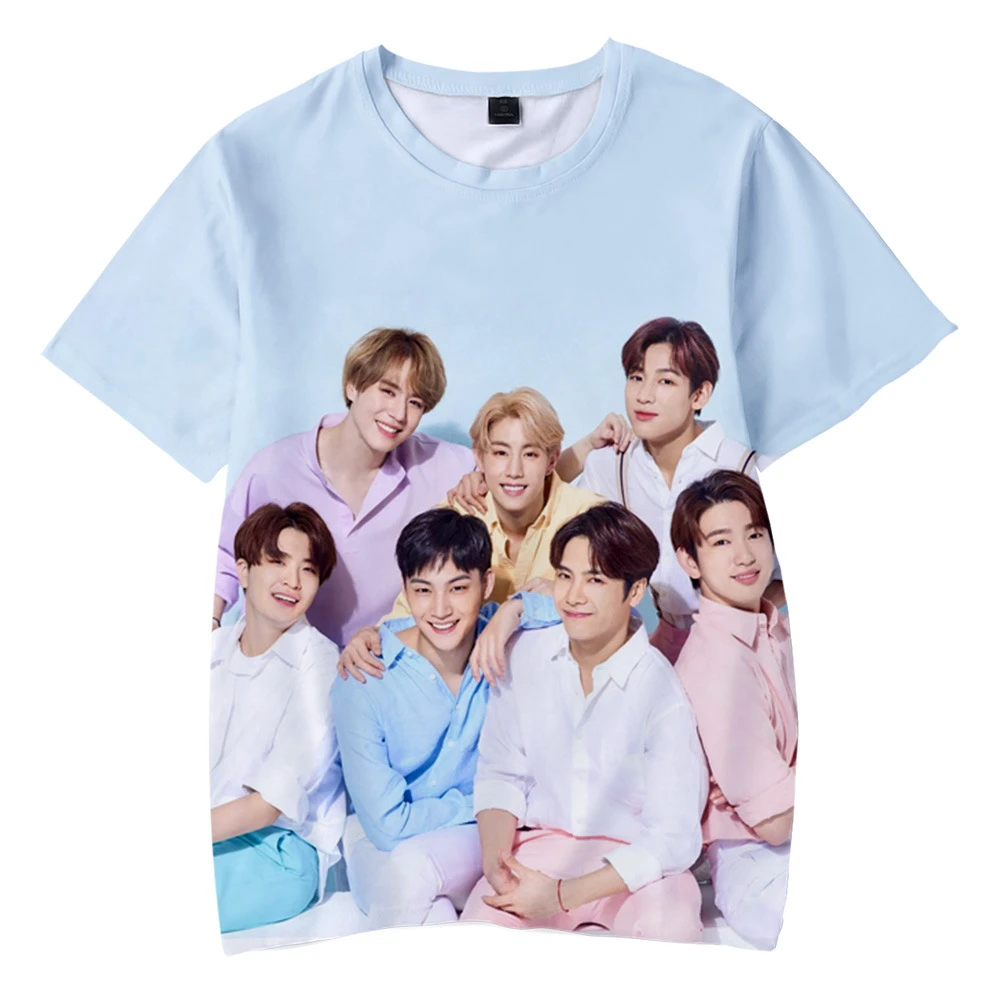 Camiseta de moda coreana para hombres y mujeres, camisa de manga corta 3D con estampado de Kpop G0T7 3D y Hip Hop, ropa de calle Harajuku para - AliExpress