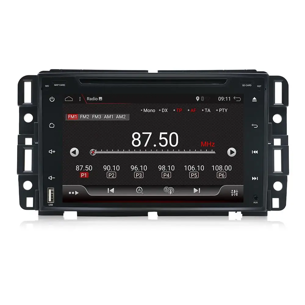 Eunavi 2 Din Android 10 Автомобильный DVD радио мультимедиа для Chevrolet/Silverado/Tahoe/Monte GMC