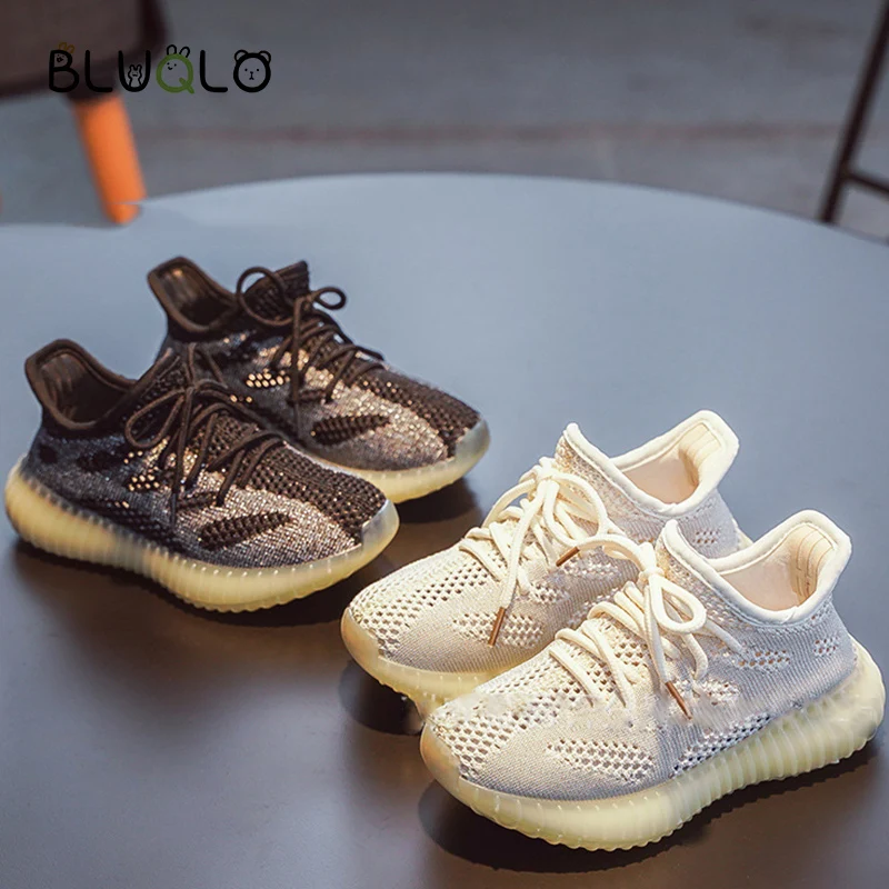 2022 Sport Boys And Girls Casual Sneakers Children Fashion Shoes Kids Breathable Mesh Running Footwear Trainers tenis |