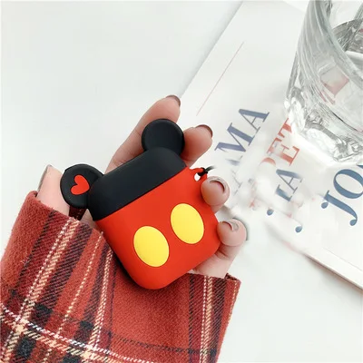 Милый мультяшный беспроводной чехол для наушников Apple Airpods 1 2, мягкий силиконовый чехол для наушников Airpods, защитный чехол s
