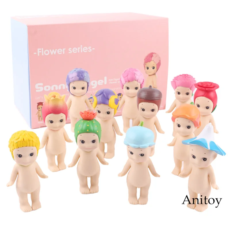 

Sonny Angel Action Figure Flower Series Mini Let's find your favorite flower! PVC Dolls Collectible Model Toy 12pcs/set 7.5-8cm