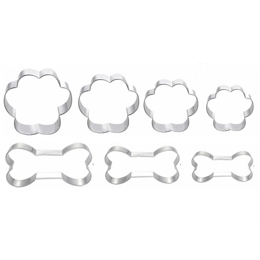 Moule A Gateaux En Forme D Os De Chien Ensemble De 7 Pieces Moule En Forme D Os De Chien Coupe Gateau En Relief Bricolage Decoration De Gateaux Moules De Patisserie Aliexpress