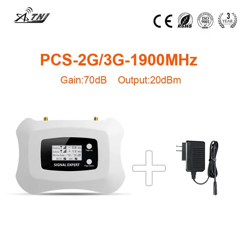 Купить Полный Интеллектуальный усилитель мобильного сигнала 1900 МГц 2g 3g повторитель для | Усилители сигнала (1000001425710)