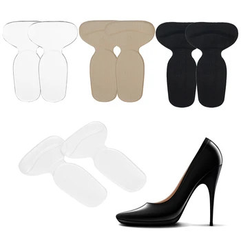 

3pairs T-Heel Cushion Inserts Heel Grips Silicone Shoe Pads for Women Loose Shoes and High Heels Shoe Anti-Slip Shoe Pads