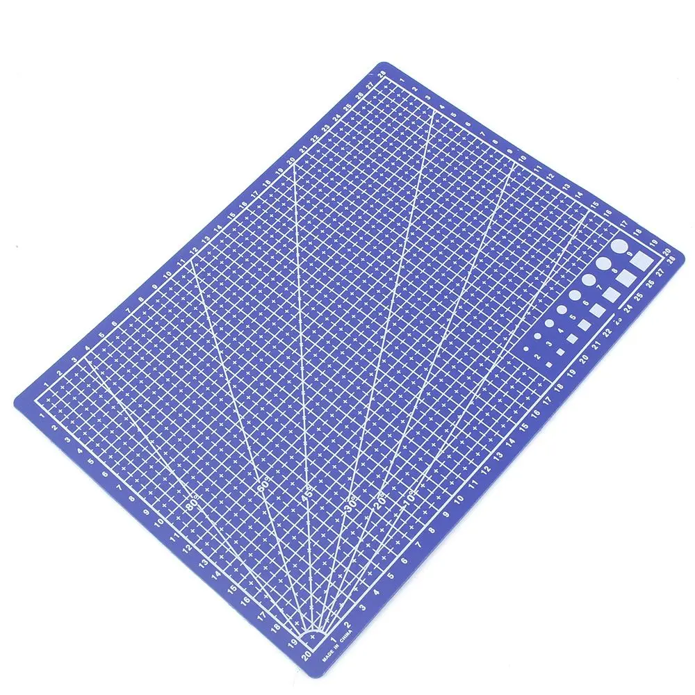 

A4 / 30 * 22cm Grid Lines Sewing Cutting Mats Scale Plate Card Fabric Leather Engraving Cutting Board Mat Handmade Hand Tools