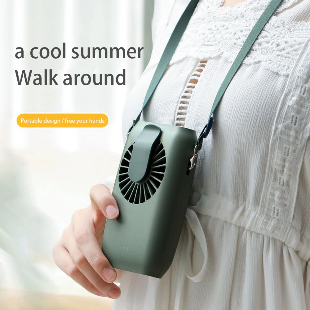 

Hanging Waist Fan Hanging Neck Fan Mini Handheld Multi-function Portable Desktop Small Fan USB Charging