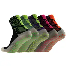 Мужские и женские спортивные носки футбольные носки баскетбольные спортивные противоскользящие носки 5 цветов Новые унисекс противоскользящие для футбола и бега впитывающие пот