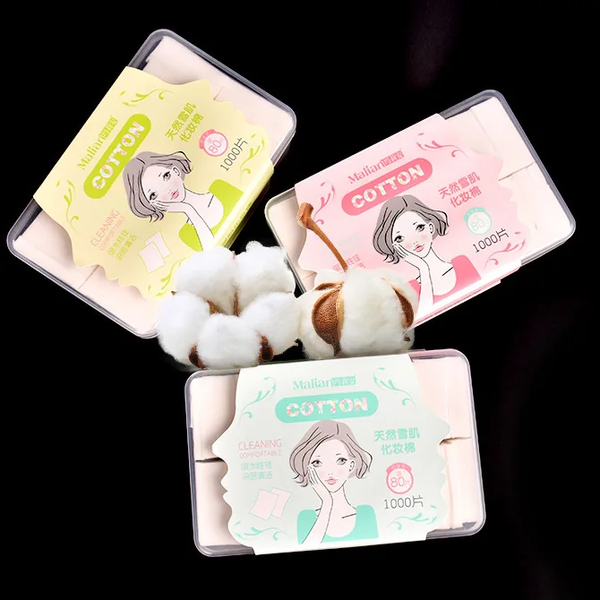 

Malian Boxed Disposable Cotton Puff Facial Wipe Special Offer Wholesale Pure Cotton Ultra-Thin Chipless 1080 PCs