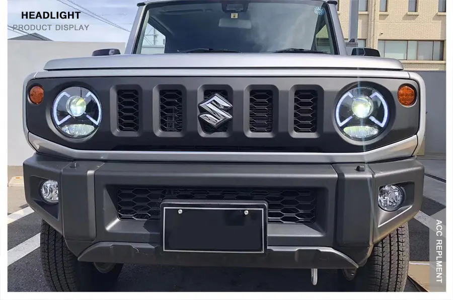 2 шт. светодиодный фары для Suzuki Jimny 2007- светодиодный автомобильный фонарь ангельские глазки ксенон HID комплект Противотуманные фары светодиодный дневные ходовые огни