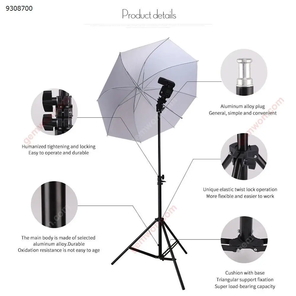 

162cm Light Stand Studio Photography Flash Speedlight Umbrella Stand Holder Bracket Tripod
