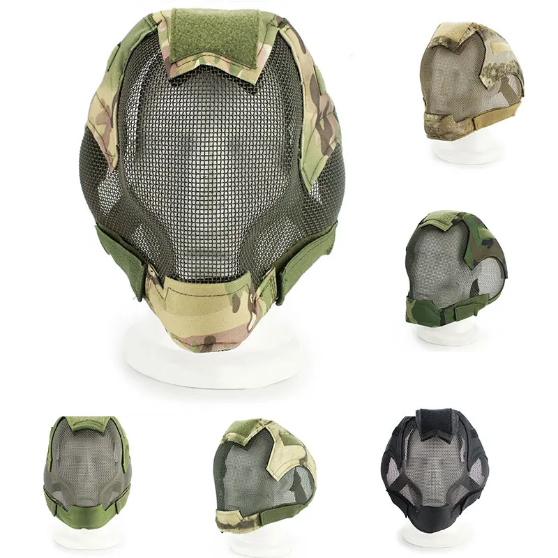 

Tactical Military Full Face Mask Protection Paintball Cycling Equipments