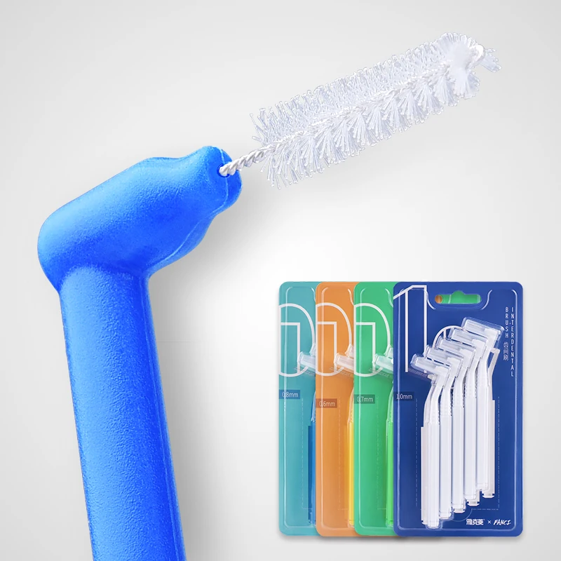 Y-Kelin 10pcs 0.6-1.0 mm Adults Interdental Brush Clean Between Teeth Floss Toothpick Oral Care Tool Dental   Orthodontic