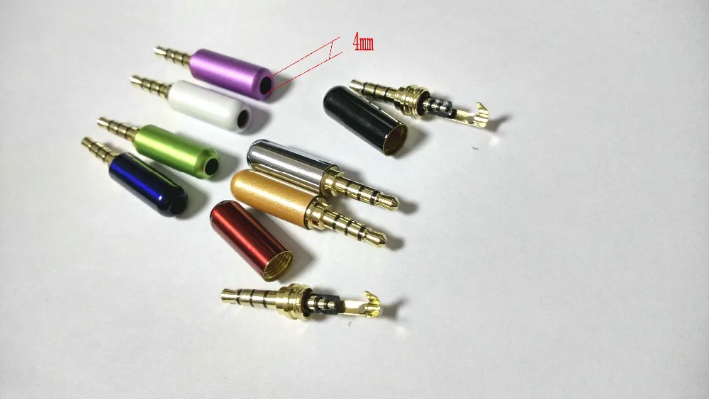 80pcs high quality Mini Jack Plug copper 3.5mm 4 p...