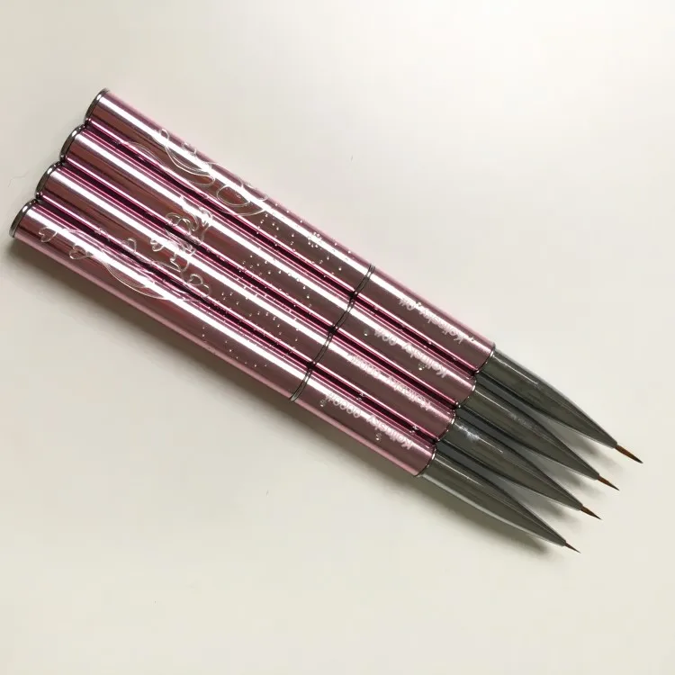 Promotion Nail Tools#0#00#000#0000 4pcs/set Sale Pure Kolinsky Sable Brush Nail Art Liner Brush Paint Brush Kolinsky
