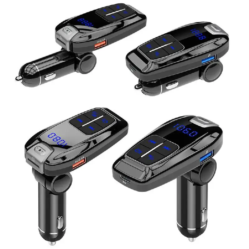 FM передатчик громкой связи Bluetooth автомобильный комплект mp3 плеер с цифровым PD3.0