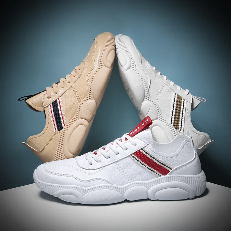 

Man Season Motion Casual Shoes Little Bear Male Shoe Ventilation Leather Shoes Male Soft Leather All-match Shoes Leather Shoes