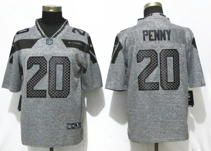 AS PICTURE Seattle Shaquem Griffin Russell Wilson 12s Rashaad Penny Vapor Untouchable Limited Jersey - Цвет: AS PICTURE
