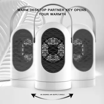 

Portable Electric Heater Mini Fan Heater Desktop Household Wall Handy Heating Stove Radiator Warmer Machine Room Winter Supplies