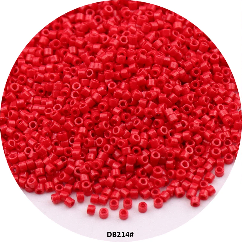 Japanese 2mm Uniform Glaze Plating Opaque Delica Beads Oling Solid Glass Seedbeads For DIY Jewelry Bracelet Making Charm Bead