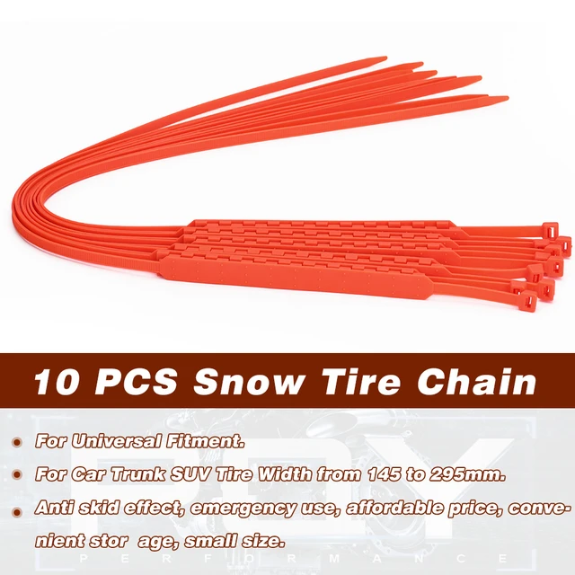 10pcs Auto Winterreifen Räder Schneeketten Schnee Reifen rutsch feste  Ketten Rad Reifen Kabel Gürtel Winter Outdoor Notfall Kette - AliExpress