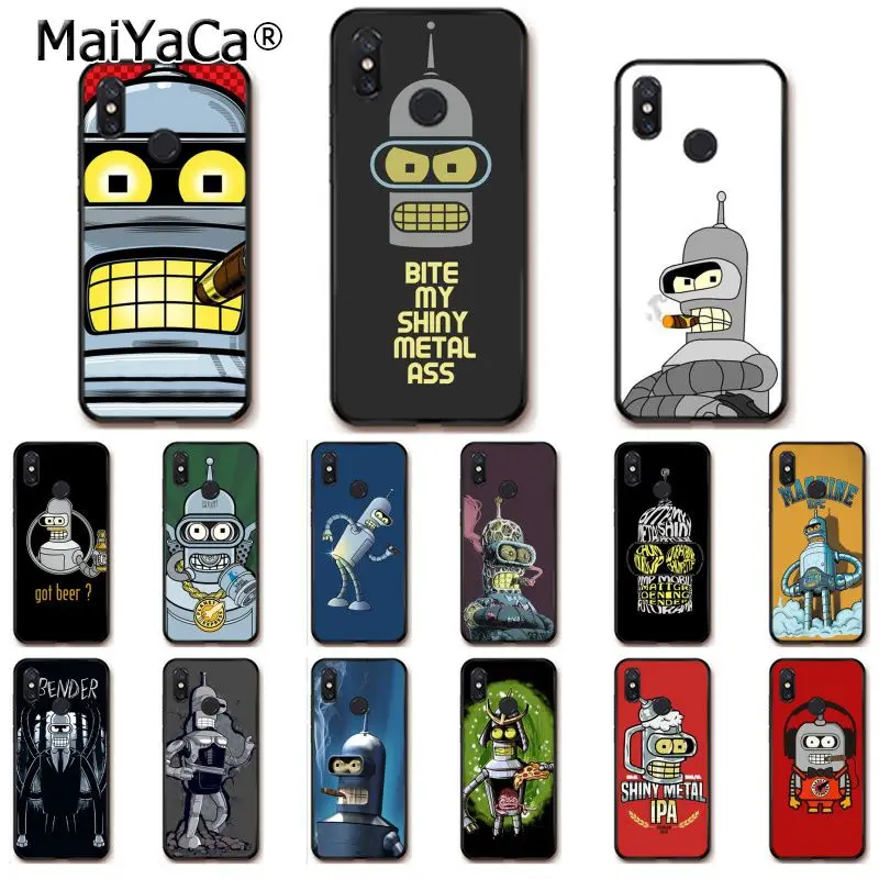 

MaiYaCa Bender Bending Rodriguez DIY Printing Phone Case for Xiaomi Redm4X 6A Redmi Go Redmi5 5Plus Note4 Note5 7 mi A1 A2Lite