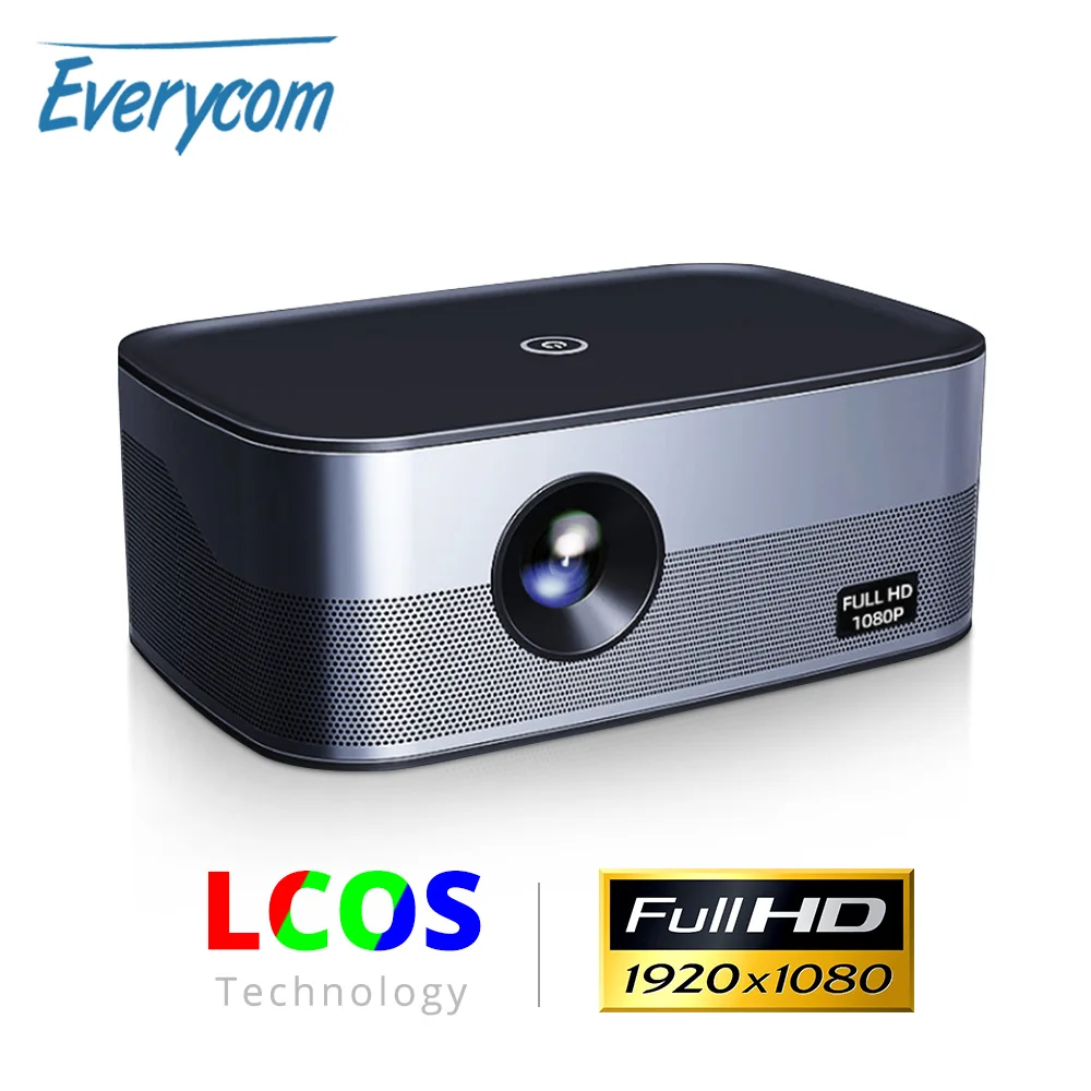 Everycom 1080P Full HD проектор D027 LCOS технология Android WIFI Bluetooth портативная поддержка 4K для