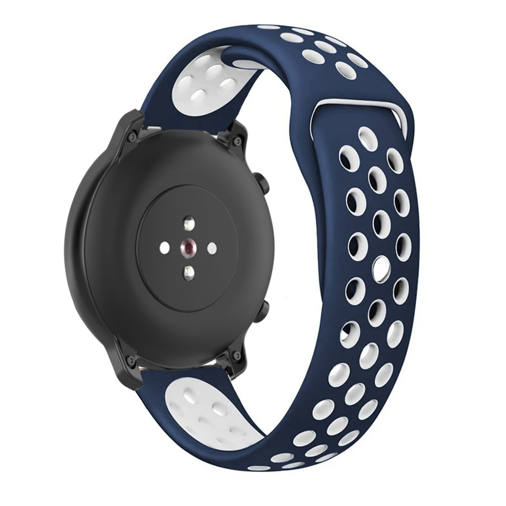 20 мм 22 мм силиконовый ремешок для Xiaomi Huami Amazfit GTR 42 мм 47 мм сменный ремешок для часов HUAWEI watch GT ремешки Браслет