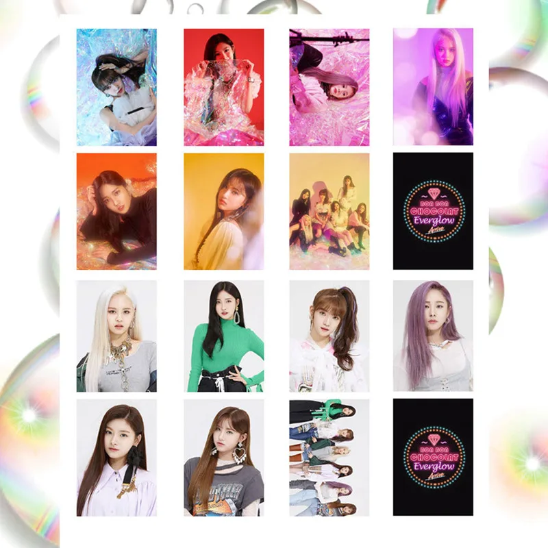 Набор корейских KPOP Everglow набор альбомов двухсторонний маленький набор карт ПВХ карты самодельные LOMO карты фото карты