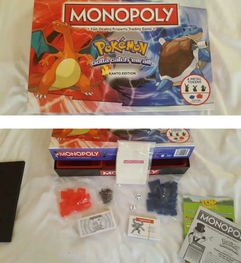Tomy Покемон Монополия Покемон все английские настольные игры настольная карточная игра семейный сбор Рождественский подарок
