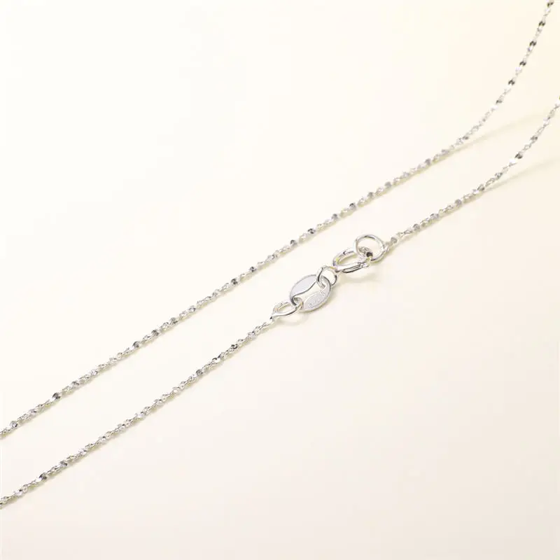 Подлинное ожерелье из стерлингового серебра 925 пробы цепь мода весна застежки чокер цепи без содержания свинца и никеля - Окраска металла: 011