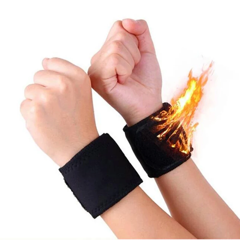 Tourmaline Self-Heating Wrist Band Far Infrared Magnetic Heating Pad Health CareArthritis Joint Pain Relief and Injury Recovery