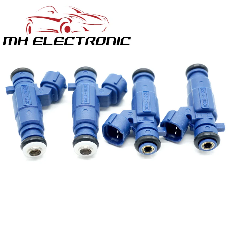 MH Electronic 4pcs/Lot New Fuel Injector 35310-2B000 353102B000 for Hyundai i20 i30 for Kia Cee'D 1.4 with High Quality