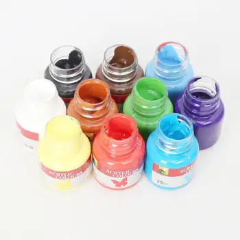

12pcs 25ml Tube Acrylic Paint Set Nail Glass Art Painting Drawing Paint Water-resistant Tools DIY Tool For Kids For Fabric J6K0