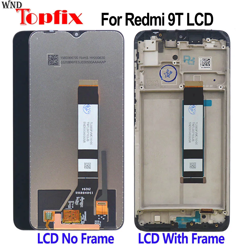 100% протестированный ЖК-дисплей 6 53 дюйма для Xiaomi Redmi 9T с сенсорным экраном